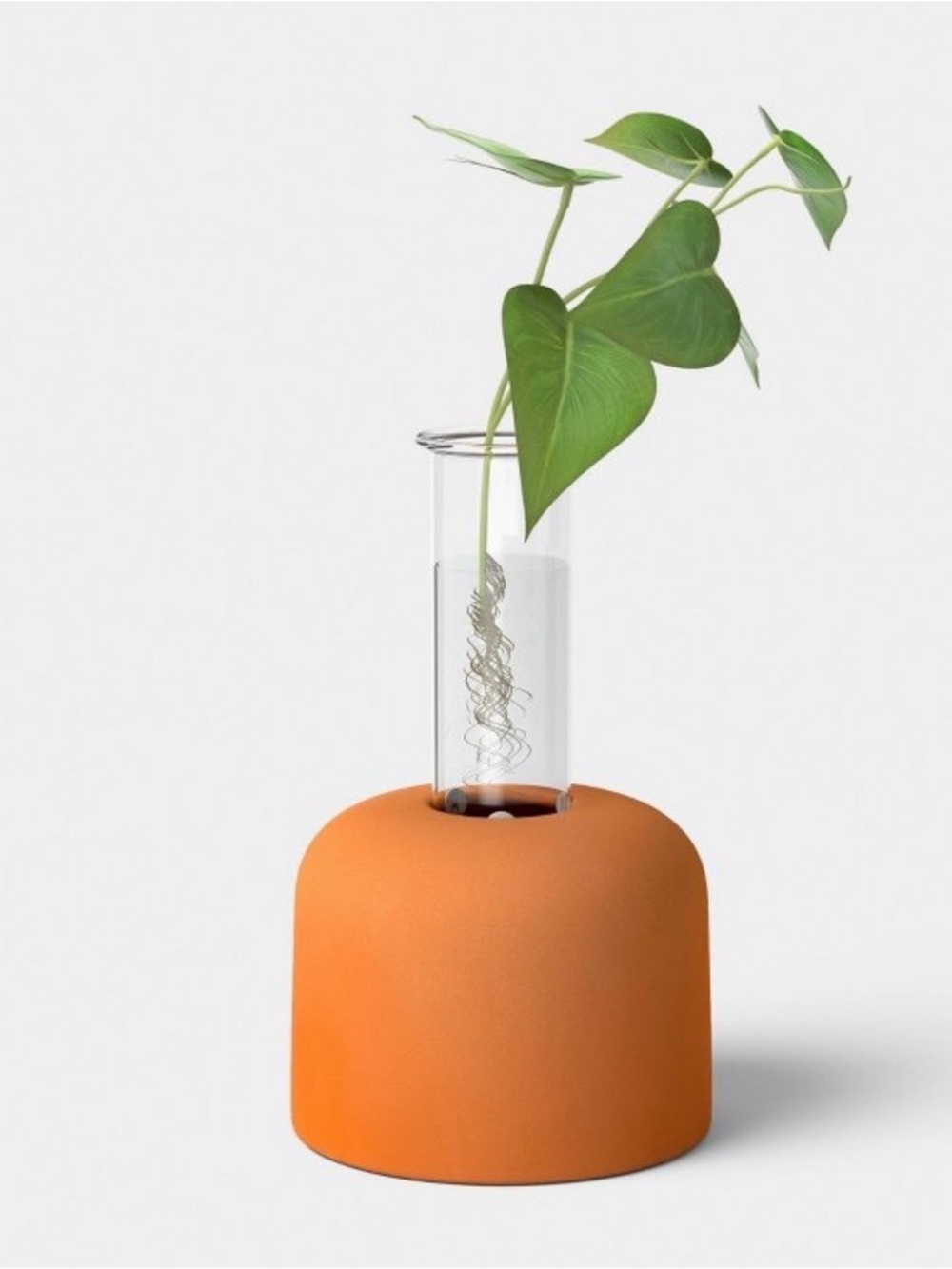 Orange Ceramic Test Tube Vase - Modern Home Accents